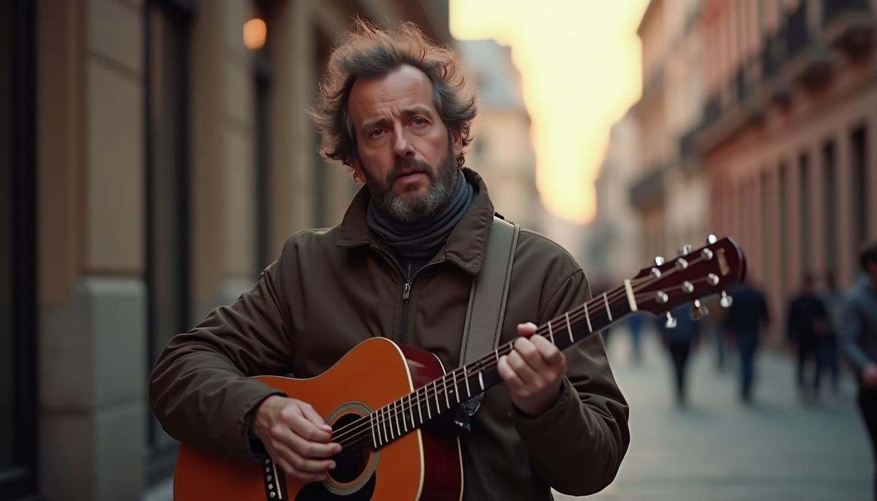 网友偶遇某过气歌手在街头卖唱，场面令人唏嘘